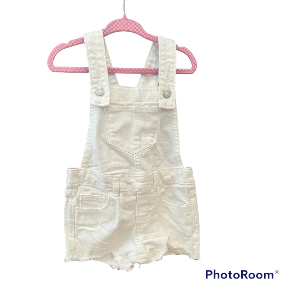 Toddler girls jean overall shorts